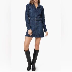 NWT $269 PAIGE Anessa Long Sleeve Denim Minidress in size 2!